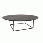 TABLE BASSE RONDE MILAN Ø 100 CM - NOIR