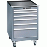 ARMOIRES À TIROIRS GRIS 564X572X890 AVEC 6 TIROIRS 75KG - LISTA