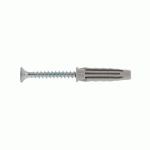 CHEVILLE NYLON UNIVERSELLE POUR MATÉRIAUX PLEINS ET CREUX 5X25MM AVEC VIS BOÎTE DE 100 - SPIT - 565646