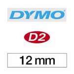 DYMO RUBAN TITREUSE DYMO D2 - ÉCRITURE NOIR / FOND BLANC - 12 MM X 10 M - MODÈLE S0721090