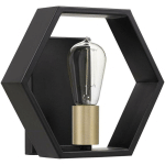 QUOIZEL - LAMPE MURALE BISMARCK E27 60W STEEL; TERRE BLACK L: 11,5 CM B: 25,4 CM Ø25.4 CM DIMMABLE