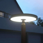 LUCANDE - LED LAMPADAIRE EXTÉRIEUR 'AKITO' EN ALUMINIUM - GRIS GRAPHITE, BLANC