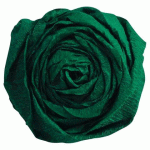 LOT DE 2 - PAPIER CRÉPON, PAQUET DE 10 FEUILLES PLIÉES 40% AU FORMAT 2X0,50M - VERT BOUTEILLE