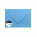 PAQUET DE 20 ENVELOPPES POLLEN 162X229MM 120G/M² - BLEU TURQUOISE - LOT DE 3