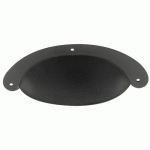 POIGNÉE DE MEUBLE COQUILLE LISSE P0535 - ENTRAXE 85 MM - NOIR MAT CADAP