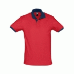 POLO PERSONNALISABLE PRINCE EXPERT COTON ROUGE
