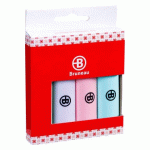 SURLIGNEUR BRUNEAU COULEURS ASSORTIES PASTEL - POCHETTE DE 4