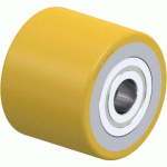 BLICKLE - GALET DE TRANSPALETTES Ø 75MM BANDAGE POLYURÉTHANE PU 510KG - HTH 75X62/20-62K