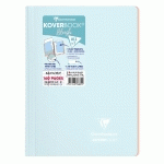 CAHIER RELIURE INTÉGRALE ENVELOPPANTE KOVERBOOK BLUSH A4 160 PAGES PETITS CARREAUX + MARGE COUVERTURE POLYPROPYLÈNE OPAQUE BICOLORE - ASSORTIS - LOT DE 5