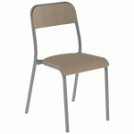 CHAISE ROBOT 4P T6 ASS/DOS HÊTRE PIÈTEMENT GRIS 9006