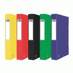 LOT DE 10 - CHEMISE BOX CARTE EUROFOLIO+ OXFORD 24 X 32 CM DOS 4 CM COULEURS ASSORTIES