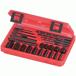COFFRET DE 5 EXTRACTEURS POUR VIS ET GOUJONS CASSÉS 762-C-25 - 25 PIÈCES SAM OUTILLAGE