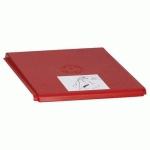 COUVERCLE PLASTIQUE ROUGE POUR 60L - VAR