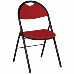 LOT DE 4 CHAISES PLIANTES CLAP PIÈTEMENT NOIR PVC M1 URBAN TOMATE - MANUTAN COLLECTIVITÉS