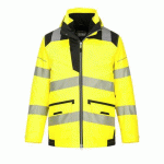 PORTWEST PW367 PARKA PW3 HI-VIS 5-EN-1 JAUNE/NOIR - TAILLE 5XL