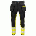 PROJOB 6540 PANTALON POLYAMIDE EN ISO 20471 CLASSE 1 JAUNE/NOIR - TAILLE 46