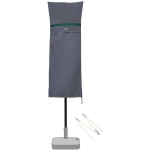 SEKEY - HOUSSE DE PROTECTION POUR 270CM X 460CM PARASOL DE JARDIN DOUBLE AVEC DEUX HAUTS, 100% POLYESTER, IMPERMÉABLE, GRIS FONCÉ