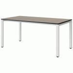 TABLE MALIBU 160X80 T5 SOUDÉ STRA CHÊNE 1146/NOIR BLC 9016