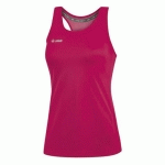 TANK TOP RUNNING SANS MANCHE FEMME - JAKO - RUN 20 ROSE