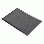 TAPIS D'ENTRÉE ÉCONOMIQUE VYNA-PLUSH, 60 X 90 CM, GRIS