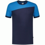 TEE-SHIRT BICOLORE COUTURES 102006 INK-TURQUOISE 5XL - TRICORP WORKWEAR