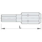 UNIOR - 602402 - ASTUCE HEXAGONALE 3 PIÈCES 4 MM SÉRIE 6469C6.3