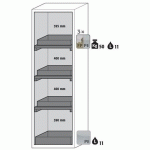 ARMOIRE SÉCURITÉ S-PHOENIX VOL.2-90 S90.196.060.FDAC JAUNE - ASECOS