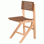 CHAISE EOLE AST - HÊTRE CAFÉ - STRUCTURE HÊTRE NATUREL - SUNSET CREATION