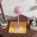 LINDBY LAMPE DE TABLE LED RECHARGEABLE ARIETTY, ROSE