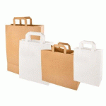 LOT DE 2 - SAC EN PAPIER, 320 X 215 X 270 MM, BLANC