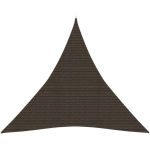 VIDAXL - VOILE D'OMBRAGE 160 G/M MARRON 4,5X4,5X4,5 M PEHD