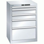 ARMOIRE GRIS CLAIR 564X572X800 AVEC 5 TIR. 75KG _ 78.882.020 - LISTA