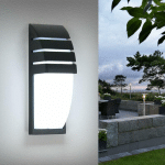 FORTUNEVILLE - APPLIQUE MURALE INTERIEUR/EXTERIEUR, NOIR 12W 6000K BLANC FROID APPLIQUES MURALES LED, IP65 IMPERMÉABLE LAMPE MURALE EXTERIEUR POUR