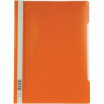 LOT DE 25 - CHEMISE DE PRÉSENTATION À LAMELLES DURABLE 22,8 X 31 CM ORANGE - BOÎTE DE 25