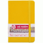 LOT DE 5 - ROYAL TALENS ART CREATION CARNET DE CROQUIS,120X120 MM,JAUNE