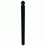 POTELET BOOPI TÊTE BOULE MÉTAL HTR 1 M Ø 90 MM - NOIR 9005 - BUTON DESIGN