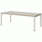 TABLE MALIBU 180X80 T3 SOUDÉ STR ALAISÉ BLC SE W911/BLC 9016