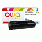 TONER REMANUFACTURÉ OWA - HAUTE CAPACITÉ - CYAN - POUR HP CF541X - TONER COMPATIBLE