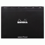 DOTPAD - BLOC AGRAFÉ RHODIA N°38 42X31,8 CM DOT 80 FEUILLETS 80G - NOIR - LOT DE 5