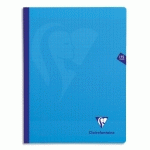 CAHIER BROCHURE CLAIREFONTAINE MIMESYS - 24X32 - 192 PAGES - SEYES - COUVERTURE POLYPROPYLENE BLEUE