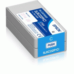 EPSON SJIC22P(C): INK CARTRIDGE FOR COLORWORKS C3500 (CYAN) -  AUTHENTIQUE
