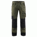 PANTALON DE TRAVAIL PAYSAGISTE VERT ARMÉE/NOIR TAILLE 44L - BLAKLADER