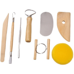 8 MORCEAUX D'ARGILE MULTI-COMBINAISON ARTISANAT OUTILS DE BRICOLAGE ENSEMBLE D'ARGILE MULTIFONCTIONNEL-(7-20CM)