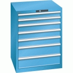 ARMOIRE BLEU CLAIR 717X725X850 AVEC 7 TIR. 200KG - LISTA