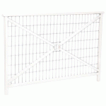 BARRIÈRE LISBONNE 1.50 M STRUCTURE GRILLAGÉE ZINC BLANC 9010 - PROCITY