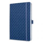 CARNET DE NOTES JOLIE, SIMILICUIR, A5, BLEU INDIGO - LOT DE 2