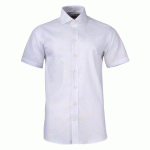 J.HARVEST & FROST YB50 TWILL S/S CHEMISE SLIM FIT HOMMES BLANC - TAILLE XS