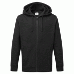 LOT DE 2 - PORTWEST B312 SWEAT À CAPUCHE ZIPPÉ NOIR - TAILLE M