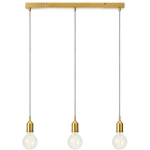 SUSPENSION BRONX MÉTAL BRONZE 3 AMPOULES 160CM - BRONZE