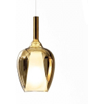 G.E.A.LUCE - PLAFONNIER LED GEA LUCE OFELIA S10 E27 SUSPENSION EN VERRE DORÉ